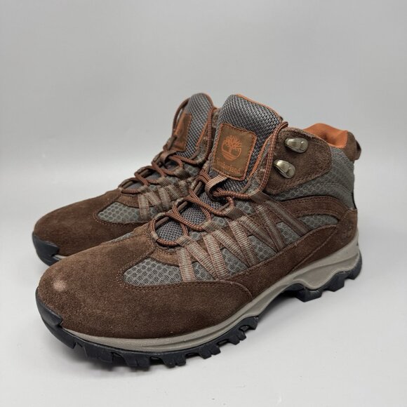 Timberland Mt Maddsen Mid Hiker Brown Leather Boots Mens Sz 10 main image 9